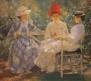 Edmund Charles Tarbell Three Sisters A Study in June Sunlight oil